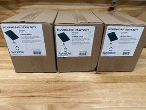 lot 50 image: Lot of 3 Boxes of - RELIABLE Brand scouring pad - Heavy Duty (15 per box)