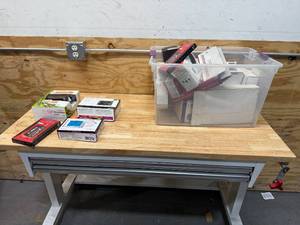 lot 59 image: Bin of random item and electronic related items