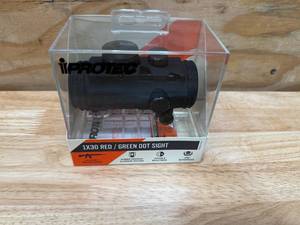 lot 66 image: IPROTEC 1x30mm Red Dot Reflex Sights 5 MOA RedGreen Dot Black One Size (08042515)