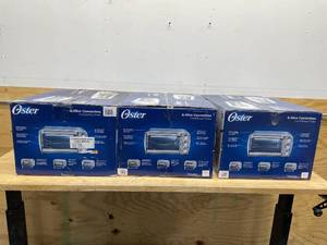 lot 145 image: Lot of 3 - Oster Countertop Oven with Convection, Stainless Steel Tssttvcg05