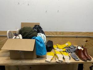 lot 152 image: Lot of - Various Clothes, Gloves, Shoes and Accessories