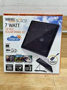 lot 175 image: THUNDERBOLT SOLAR 7 Watt Solar Panel Kit (0872530)