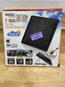 lot 176 image: THUNDERBOLT SOLAR 7 Watt Solar Panel Kit (0872530)