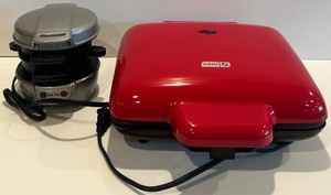 lot 24 image: Dash Belgian Waffle Maker and Hamilton Beach Sandwich Maker Set