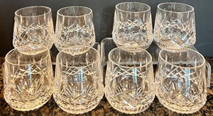 lot 116 image: Set of 8 Waterford Crystal Tumblers with Intricate Cut Design