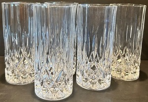 lot 53 image: Set of 5 Waterford Crystal Highball Glasses