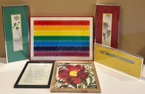 lot 66 image: Collection of 6 Framed Inspirational and Artistic Prints - Some Signed
