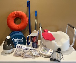 lot 72 image: Assorted Home Medical and Comfort Accessories Set