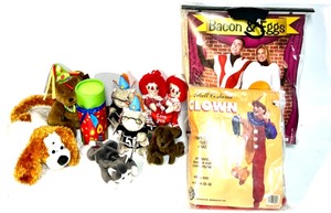 lot 140 image: Collection of Adult Costumes and Plush Toys