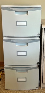 lot 209 image: Set of 3 Storex Locking File Box Drawers