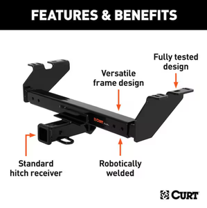 CURT Class 3 Multi-Fit Trailer Hitch with 2 in. Receiver