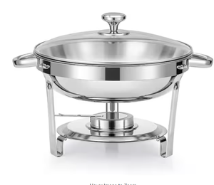 lot 22 image: Vevor - 5 qt Stainless Steel Round Chafing Dish