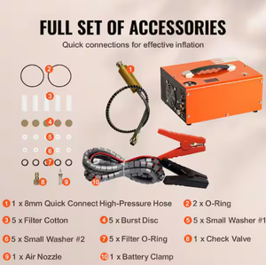 lot 53 image: Vevor - 4500 PSI Portable Electric Pancake Air Compressor