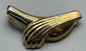 lot 28 image: Vintage 10K Gold Necklace Slide with Unique Art Deco Design 2g