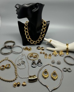 lot 43 image: Collection of Fashion Jewelry - Necklaces, Earrings, Bracelets and Rings