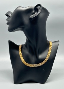 lot 88 image: Sterling Silver Braided Necklace with Lobster Clasp