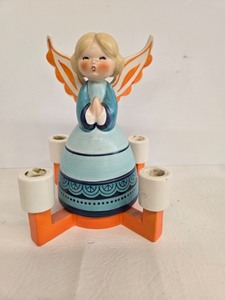 lot 252 image: 1957 W. Goebel West Germany Angel Candle Holder