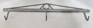 lot 283 image: Galvanized Steel Chain Link Fence Stretcher Bar with Hooks