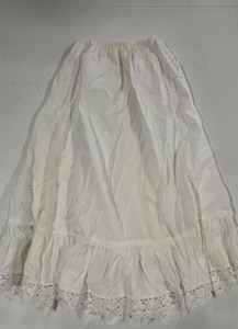 lot 313 image: Womens Vintage LAURA ASHLEY Cotton Petticoat with Lace Hem