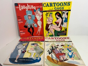 lot 354 image: Set of 4 Vintage Cartoon and Gag Magazines 1950s-1960s