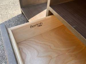 Bertch USA Hotel-Style Cabinetry w/ Mini Fridge & Microwave Cavities – Durable & Stylish
