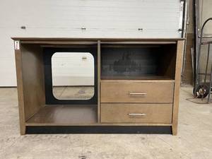 lot 10 image: Bertch USA Hotel-Style Cabinetry w Mini Fridge & Microwave Cavities  Durable & Stylish