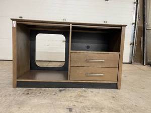 lot 13 image: Bertch USA Hotel-Style Cabinetry w Mini Fridge & Microwave Cavities  Durable & Stylish