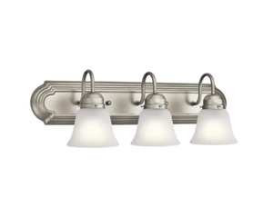 lot 3 image: Millennium 3-Light Vanity Fixture  MSRP $128.00