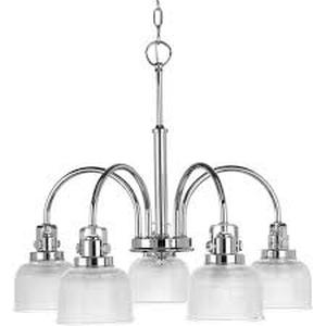 lot 38 image: Progress Lighting Archie collection five-light chandelier  MSRP $74.00