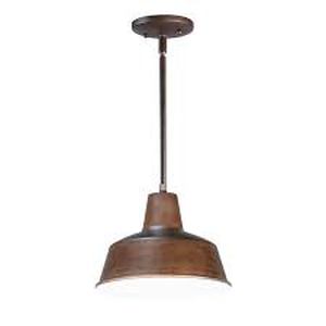 lot 23 image: Maxim Lighting Pier M 1-Light Outdoor Pendant  Empire Bronze Finish
