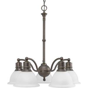 lot 41 image: Progress Lighting 5-Light Chandelier  MSRP $215.00