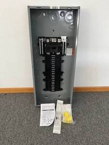 lot 105 image: Square D 200A 40-Space Circuit Breaker Panel  Model 86765