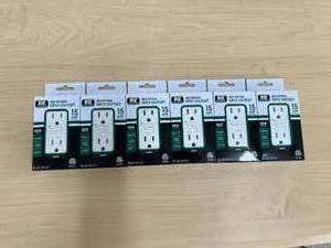 lot 72 image: EZ-GFCI Ground Fault Circuit Interrupters (6)  MSRP $179.00