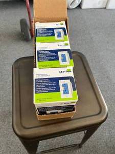 lot 140 image: Leviton 47605-DP AC Power Module with Surge Protection for Structured Media Centers x3
