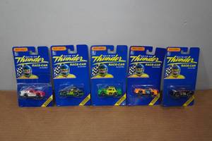 lot 53 image: 5 Matchbox Days of Thunder Model Racecars
