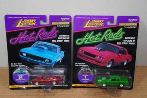 lot 72 image: 2 Johnny Lightning Hot Rods Diecast Models - 1969 Pro Street & Beastmobile