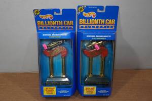 lot 79 image: 2 Hot Wheels Billionth Car Edition Game Cards Collections