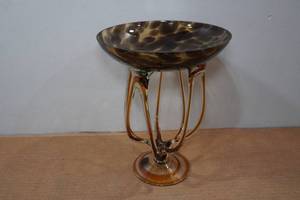lot 125 image: Vintage Jozefina Krosno Jellyfish Bowl