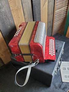 Small Hohner Corona II Accordion In Great Condition Works