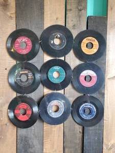 lot 53 image: Vintage 45 LP Record DcorDisplay