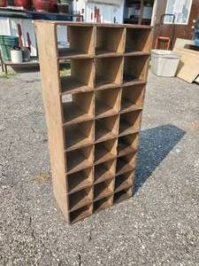 lot 83 image: Wooden StorageLetterMail Cubby