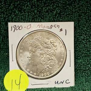 lot 14 image: 1900-O Morgan $1 Uncirculated