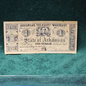 lot 36 image: 1862 Arkansas Obsolete Note