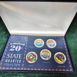 lot 37 image: 1999 Colorized State Quarter Collection