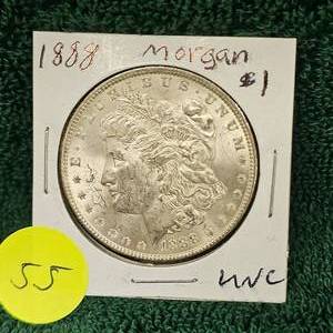 lot 55 image: 1888 Morgan $1 Unc
