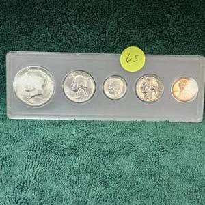 lot 65 image: 1964 Silver Proof Mint Set