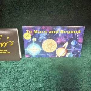 lot 70 image: 2004 Mars and Beyond Commemorative Coin, 2004Elvis 50th Anniversary Comm Coin