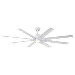 lot 45 image: Home Decorators Collection Kensgrove II 72 in. Smart IndoorOutdoor Matte White Ceiling Fan with Remote Included Powered by Hubspace    Customer Returns See Pictures