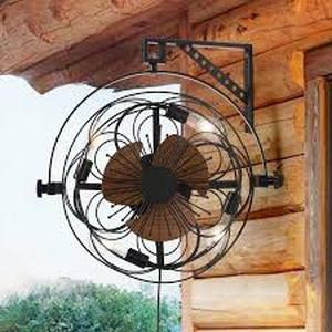 lot 64 image: FANNEHONNE 18 in. Black Farmhouse Ceiling Fan with Light Cage Enclosed Ceiling Fan with Remote Modern Bedroom Ceiling Light w Fan  Customer Returns See Pictures