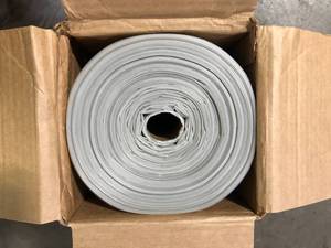 lot 3 image: HUSKY 20 ft. x 100 ft. Clear Plastic Sheeting 4 MIL Customer Returns See Pictures